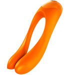 SATISFYER - FINGER VIBRATOR CANDY CANE ORANGE