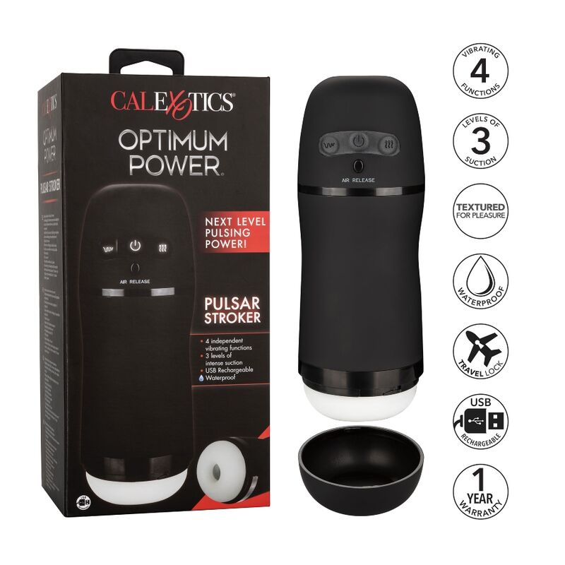 CALEXOTICS - MASTURBATOR VIBRADOR CON SUCCIÓN ÓPTIMA