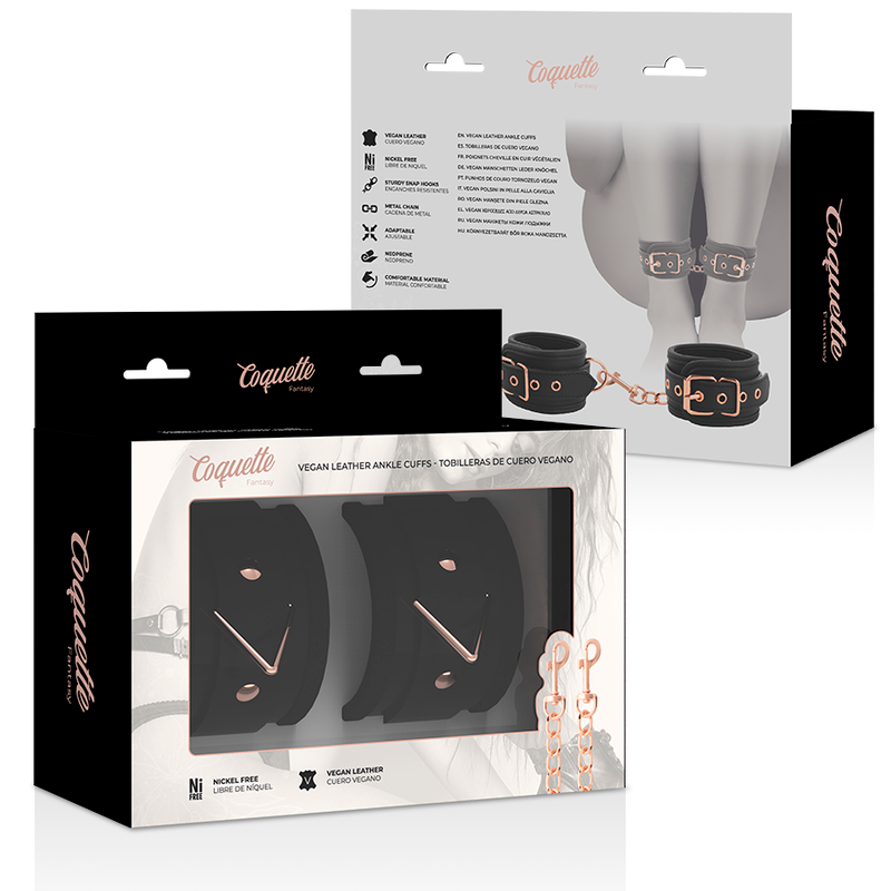 COQUETTE CHIC DESIRE - FANCY ANKLE CUFFS WITH NEOPRENE LINING