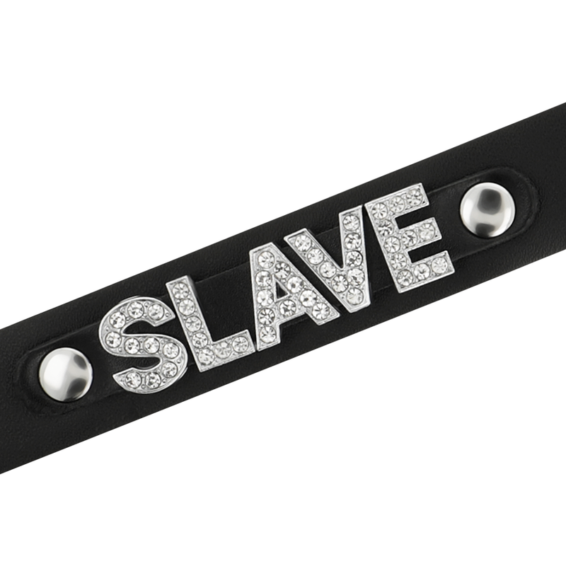 COQUETTE CHIC DESIRE - VEGAN SLAVE LEATHER CHOKER