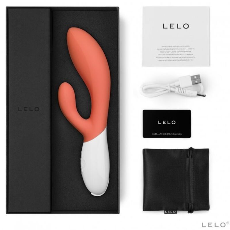 LELO - INA 3 VIBRADOR DE LUJO TIPO CONEJO CORAL