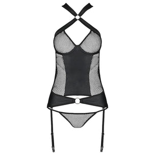 PASSION - AMANDA VEGAN LEATHER CORSET S/M