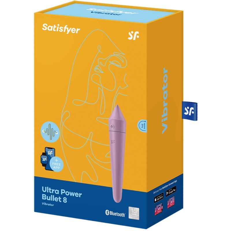 SATISFYER - BALA ULTRA POTENTE 8 LILLA