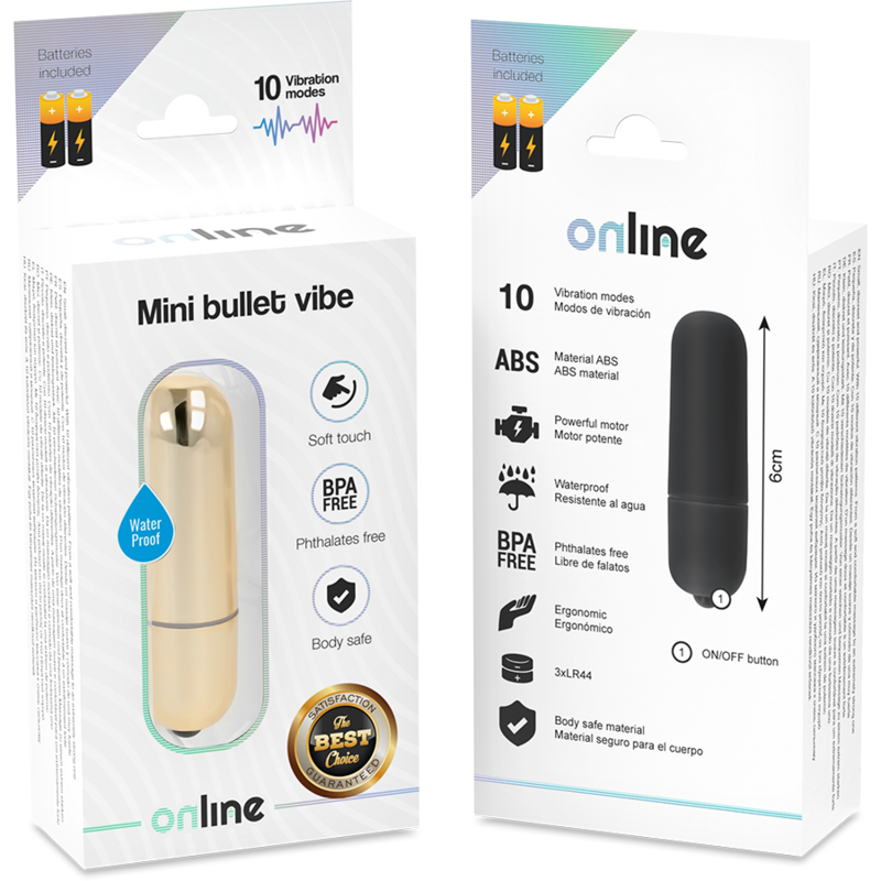 ONLINE - GOLD VIBRATING MINI PROJECTOR