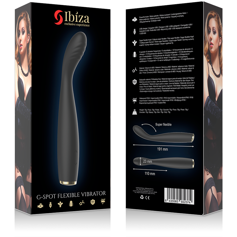 IBIZA - POTENTE VIBRADOR FLEXIBLE ESPECIAL PARA EL PUNTO G