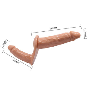 BAILE - FIESTA ULTRA APASIONADA DILDOS DOBLES CON ARNES
