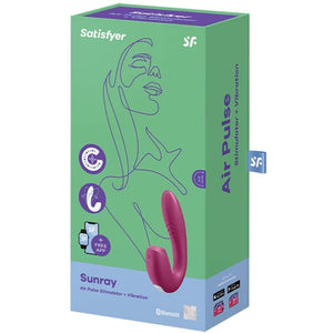 SATISFYER - APP STIMULATOR & VIBRATOR SUNRAY RED