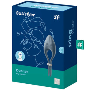 SATISFYER - ANILLO VIBRADOR DUELIST GRIS