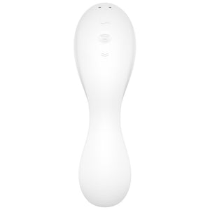 SATISFYER - ESTIMULADOR A Y VIBRADOR CURVY TRINITY 5 BLANCO