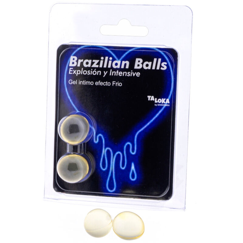 TALOKA - 2 ESFERAS BRASILEÑAS GEL EMOCIONANTE EFECTO FRÍO Y VIBRACIÓN