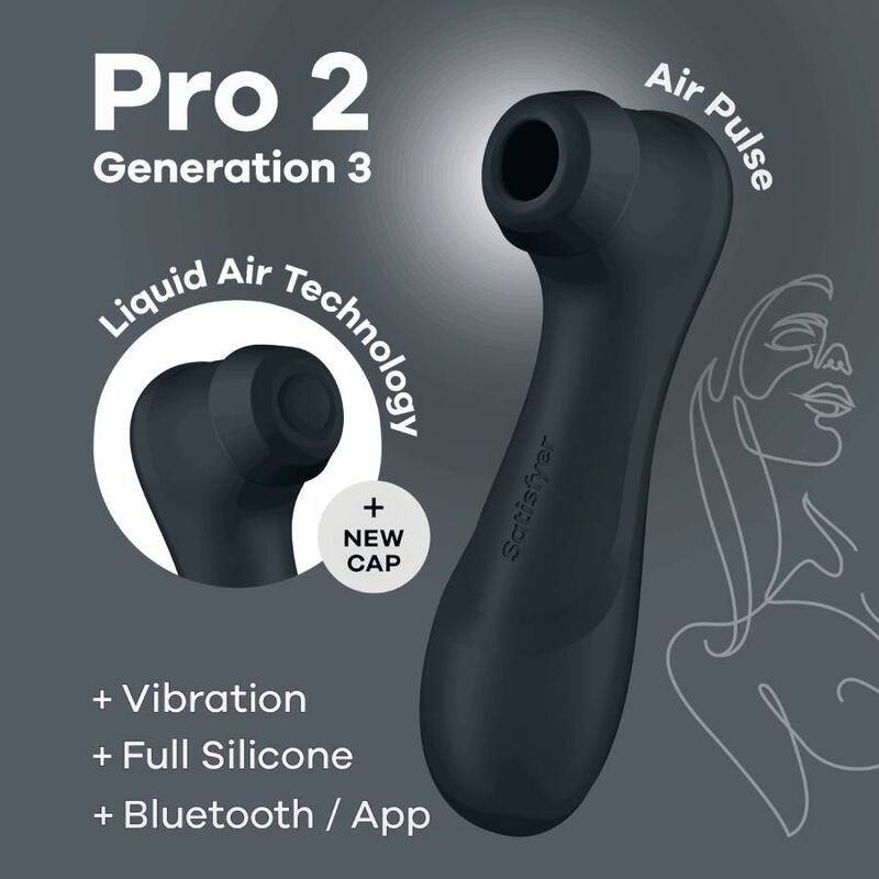 SATISFYER - PRO 2 TERCERA GENERACIÓN BLUETOOTH NEGRO Y APLICACIÓN