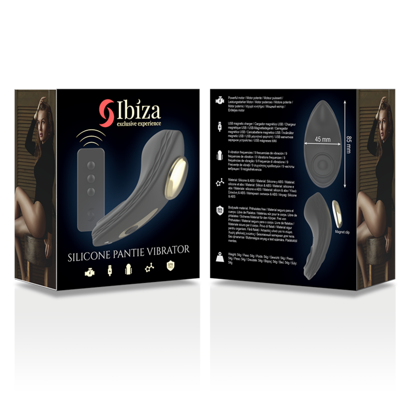 IBIZA - REMOTE CONTROL SILICONE VIBRATING PANTIES