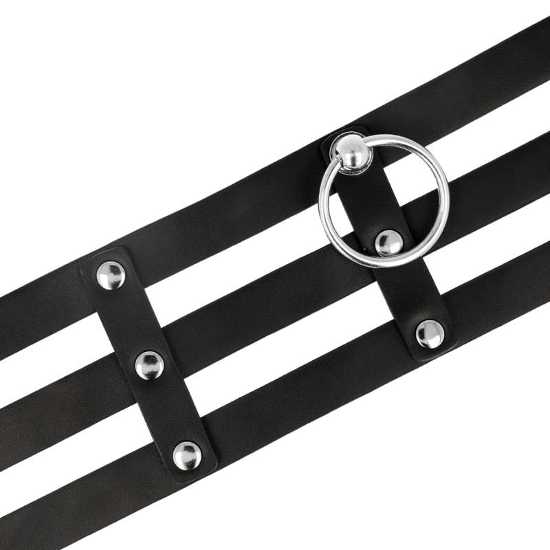 COQUETTE CHIC DESIRE - VEGAN LEATHER CHOKER IN FETISH STYLE