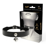 COQUETTE CHIC DESIRE - VEGAN LEATHER NECKLACE WOMEN ACCESSORY WITH RATTLE