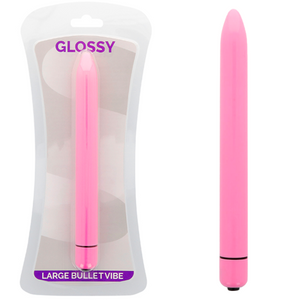 GLOSSY - VIBRADOR DELGADO ROSA INTENSO