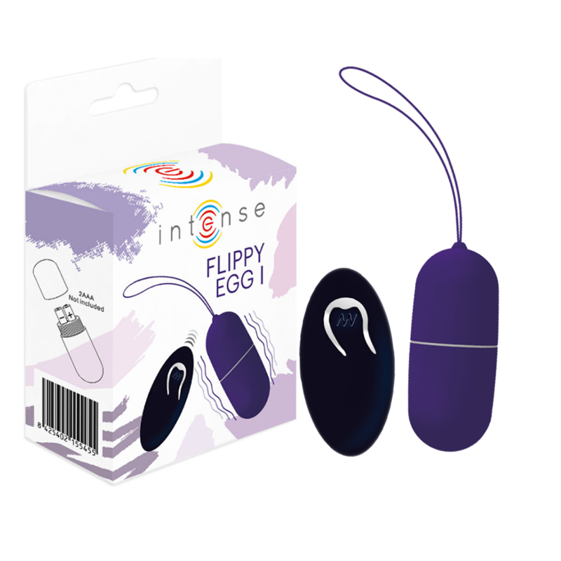 INTENSE - FLIPPY HUEVO VIBRADOR CON CONTROL REMOTO MORADO