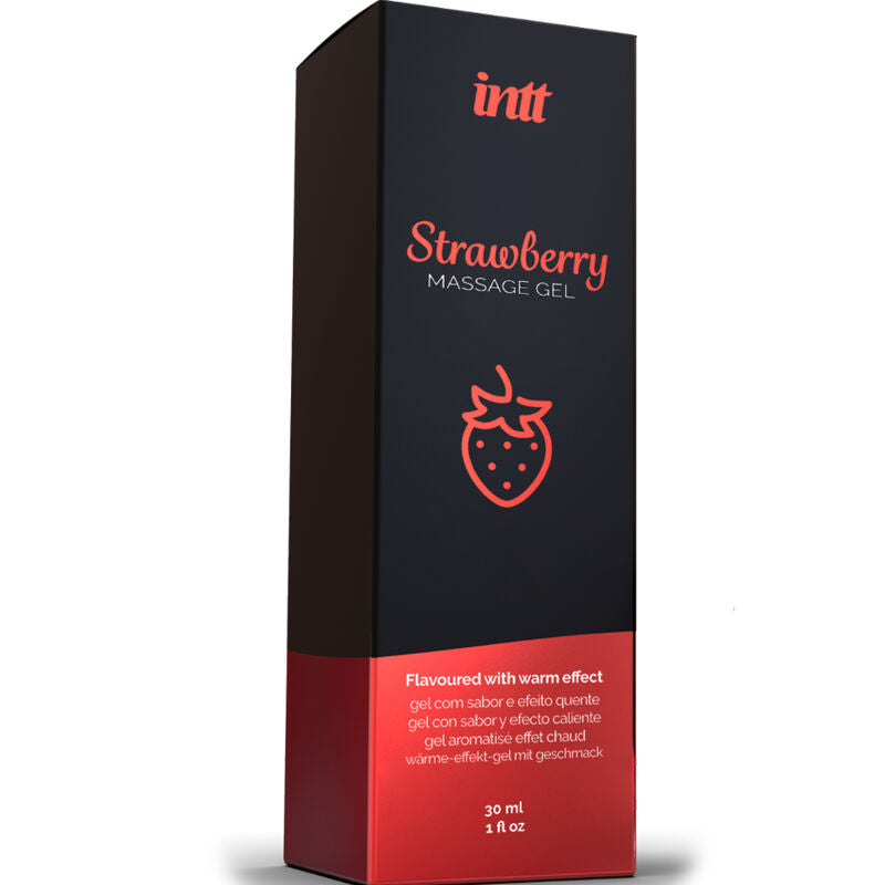 INTT MASAJE Y SEXO ORAL - GEL DE MASAJE CON SABOR A FRESA EFECTO CALOR