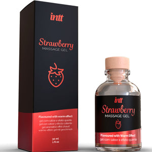 INTT MASAJE Y SEXO ORAL - GEL DE MASAJE CON SABOR A FRESA EFECTO CALOR