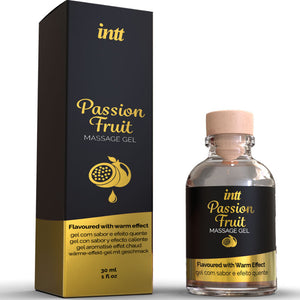 INTT MASAJE Y SEXO ORAL - GEL DE MASAJE CON SABOR A FRUTA DE LA PASIÓN Y EFECTO CALOR