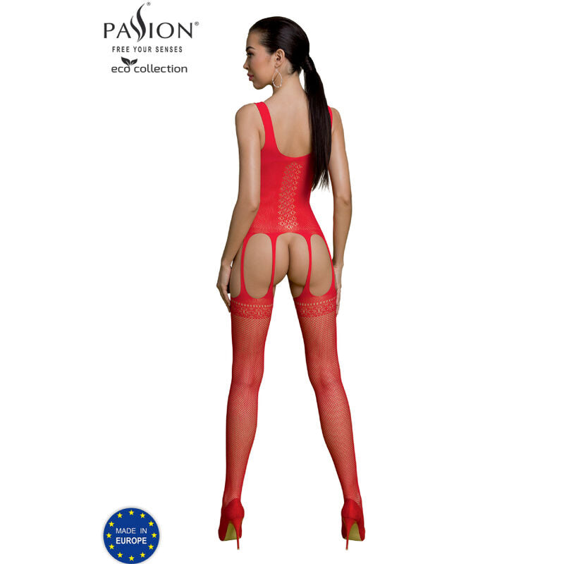 PASSION - COLECCIÓN ECO BODYSTOCKING ECO BS007 ROJO