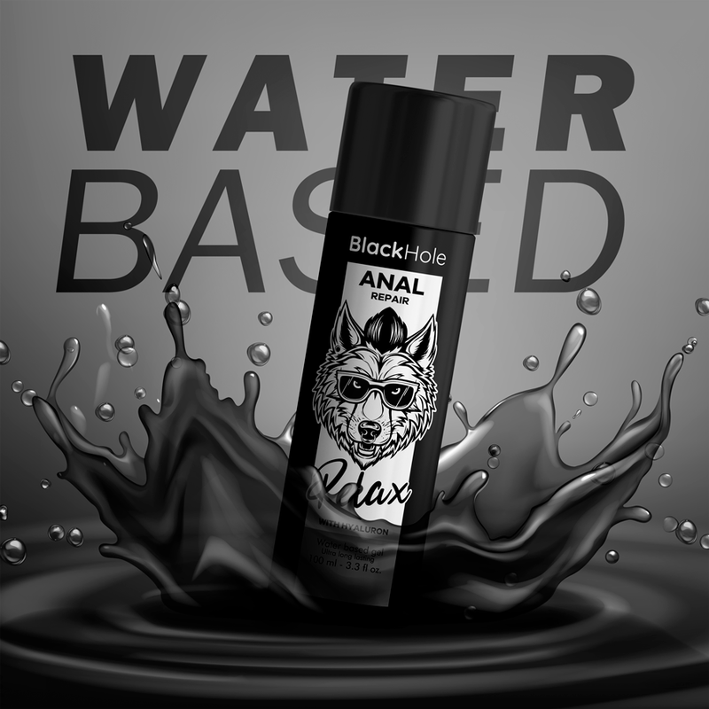 BLACK HOLE - REPARADOR ANAL A BASE DE AGUA RELAX CON HIALURÓNICO 100 ML
