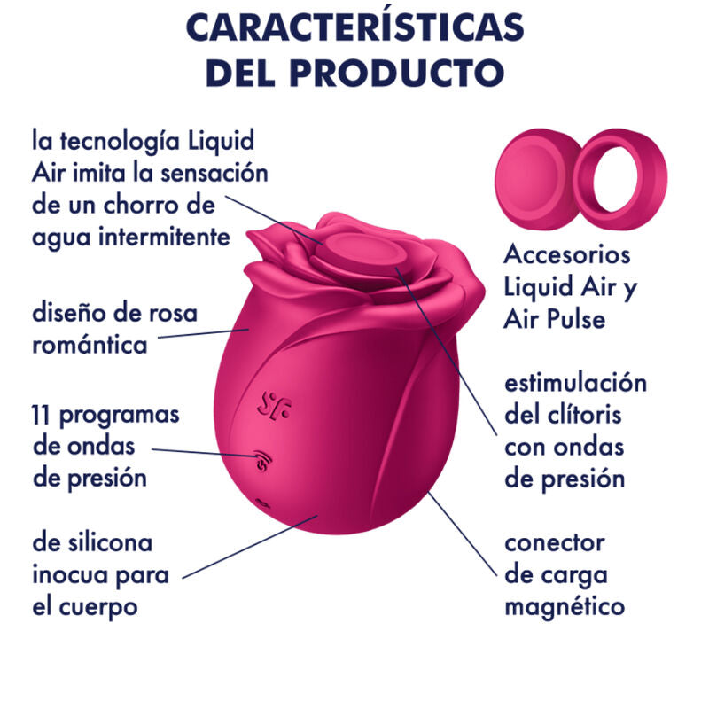 SATISFYER - VIBRADOR DE PULSO DE AIRE PRO 2 CLASSIC BLOSSOM