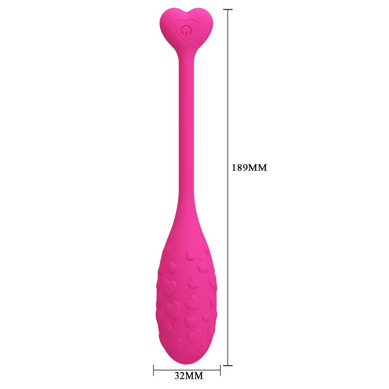 PRETTY LOVE - HUEVO VIBRADOR ROSA FISHER CONTROLADO POR APLICACIÓN