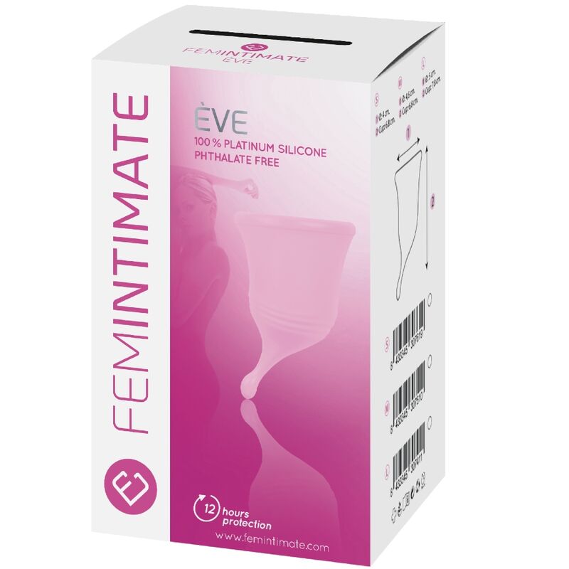 FEMINTIMATE - EVE NUOVA COPPA MESTRUALE IN SILICONE - TAGLIA S