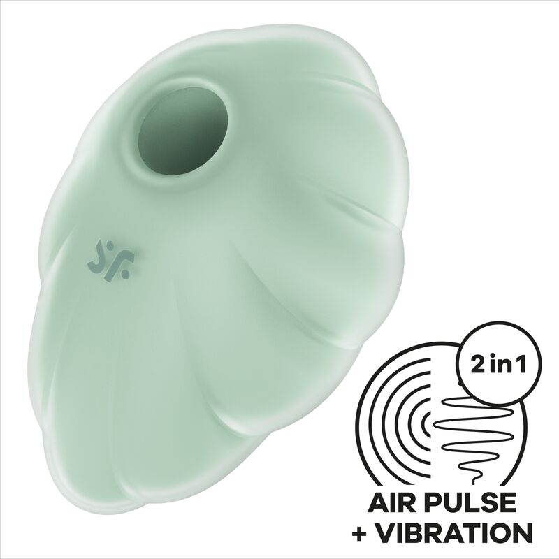SATISFYER - VIBRADOR CLOUD DANCER GREEN AIR PULSE