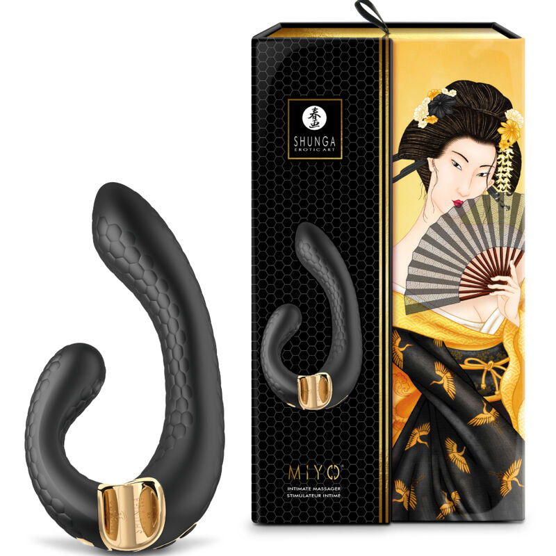 SHUNGA - MASAJADOR ÍNTIMO MIYO NEGRO