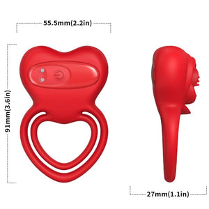 ARMONY - ANELLO VIBRANTE A CUORE ROSSO