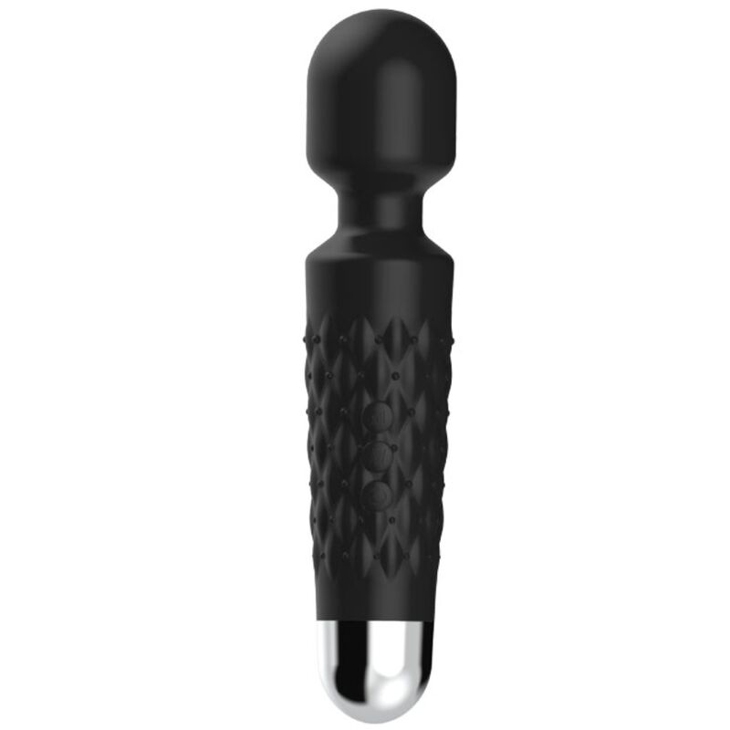 ARMONY - MASAJEADOR Y VIBRADOR POSTINO CON CABEZAL SUPERFLEXIBLE NEGRO