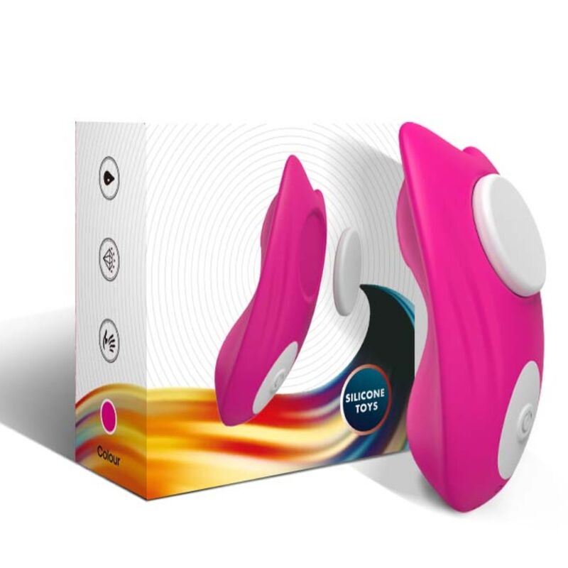 ARMONY - PANTALETA PONIBLE CON VIBRADOR CON CONTROL REMOTO MARIPOSA ROSA
