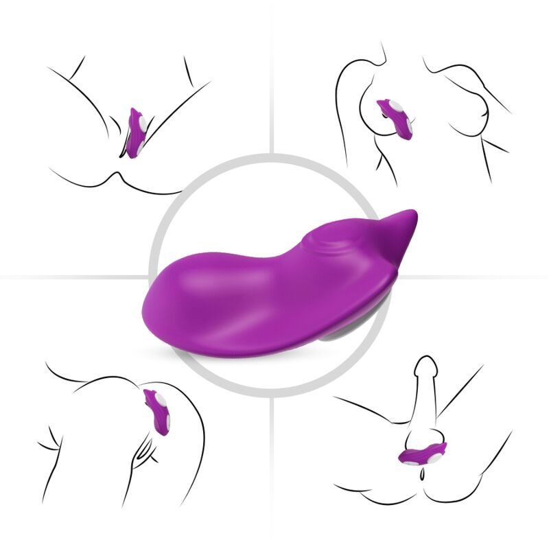 ARMONY - PANTALETA PONIBLE CON VIBRADOR CON CONTROL REMOTO MARIPOSA ROSA