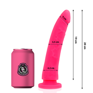 DELTA CLUB - JUGUETES DILDO MÉDICO ROSA DE SILICONA 20 CM -O- 4 CM