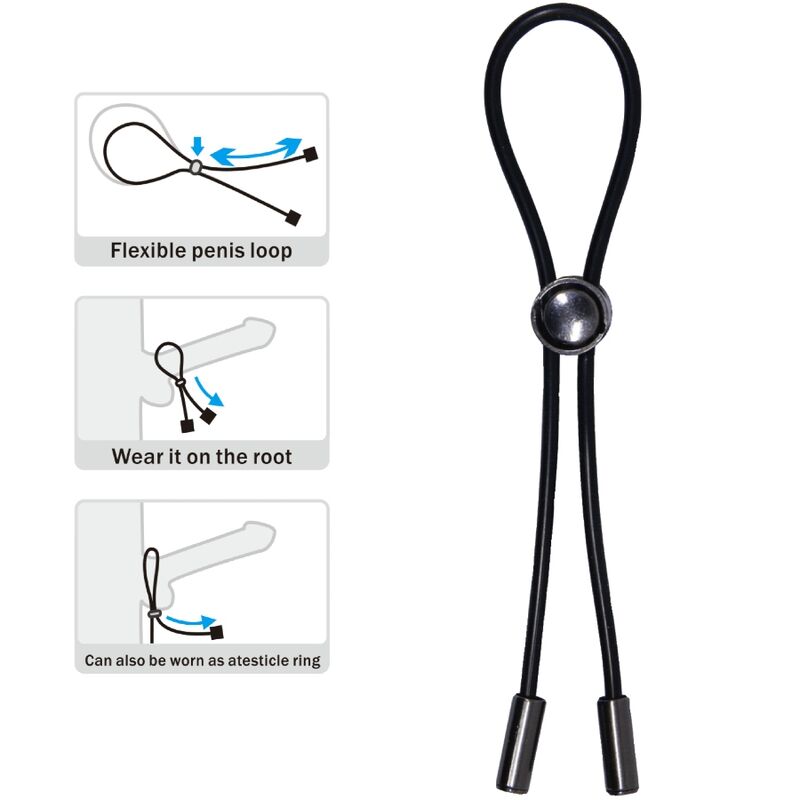 PRETTY LOVE - ANILLO PARA PENE Y TESTÍCULOS CON CORDÓN