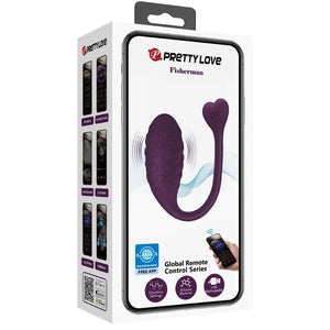 PRETTY LOVE - HUEVO VIBRADOR DE APLICACIÓN FISHERMAN LILA