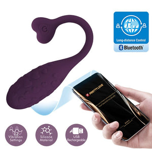 PRETTY LOVE - HUEVO VIBRADOR DE APLICACIÓN FISHERMAN LILA