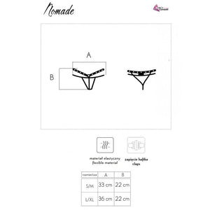 LIVCO CORSETTI FASHION - TANGA NÓMADA SIN PUENTE NEGRO