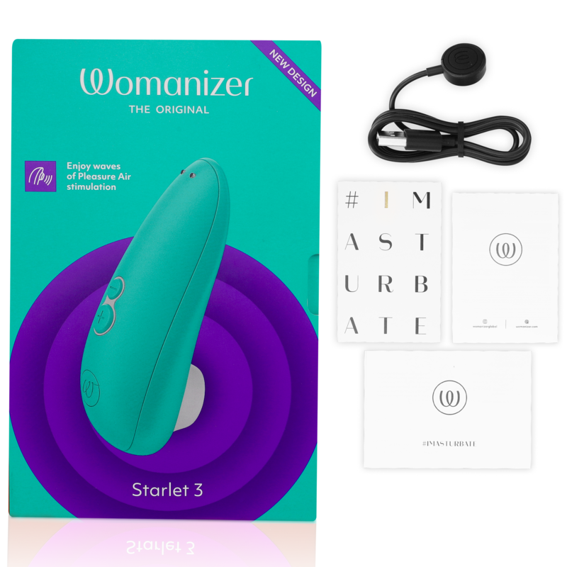 WOMANIZER - STIMOLATORE CLITORIDEO STARLET 3 TURCHESE