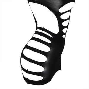 SUBBLIME - 952266 ABITO ELASTICIZZATO IN RETE A MANICHE LUNGHE NERO TAGLIA UNICA