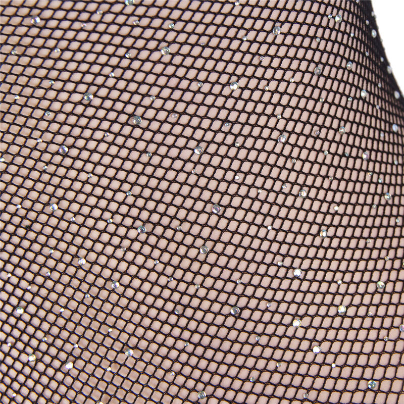 SUBBLIME - 952297 CORPO IN RETE LUCIDA CON SPALLE SCOPERTE MANICHE LUNGHE NERO TAGLIA UNICA