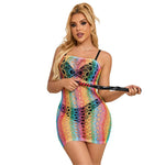 SUBBLIME - 952365 ABITO IN RETE CON SPALLE SCOPERTE ARCOBALENO TAGLIA UNICA