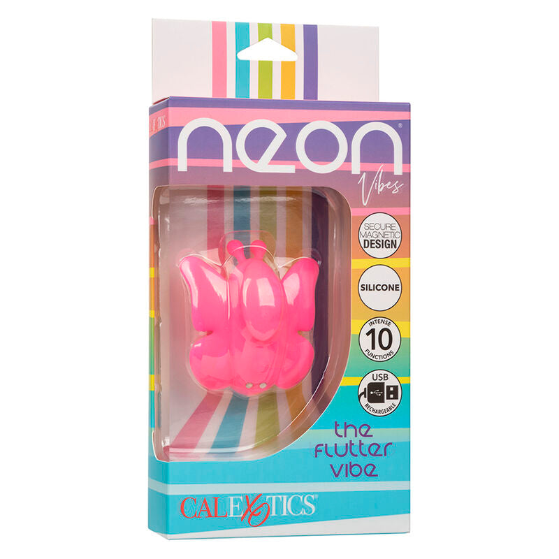 CALEXOTICS - NEON VIBES FLUTTER VIBE STIMOLATORE A 10 VIBRAZIONI ROSA