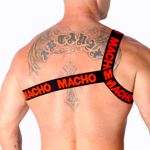 MACHO - ARNÉS ROMANO ROJO S/M