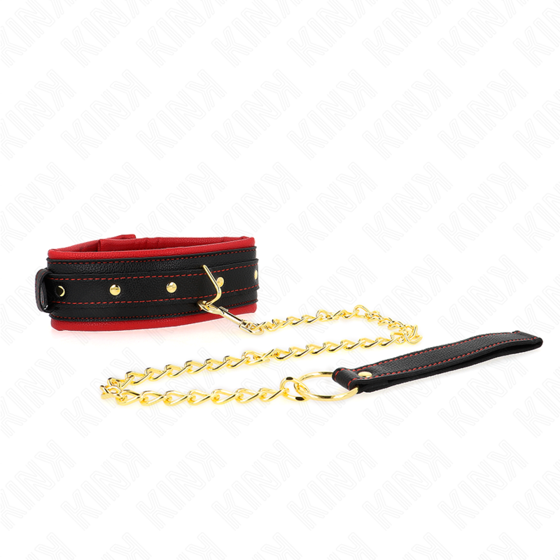 KINK - COLLAR CON CORREA DE TELA TEÑIDA AJUSTABLE 33-48 CM X 5,7 CM