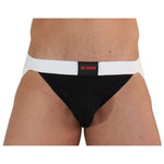 BURN - 004 JOCK NERO LUCIDO / BLANCO XL