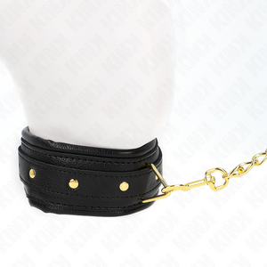 KINK - COLLANA CON CINTURINO IN SIMILPELLE SPUGNA MODELLO 1 REGOLABILE 37-54 CM X 3 CM