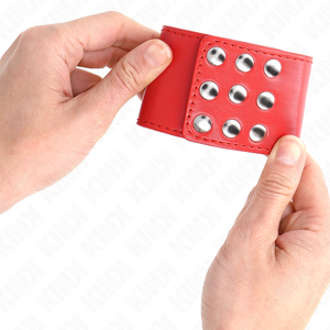 KINK - RESISTENCIA DE MUÑECA CON CIERRE A PRESIÓN ROJO AJUSTABLE 19-24 CM X 5,5 CM