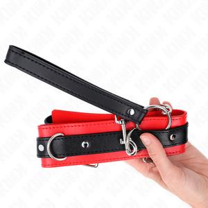 KINK - COLLAR MODELO BÁSICO CON CORREA DE 65 CM MODELO 3 ROJO 53 X 5 CM